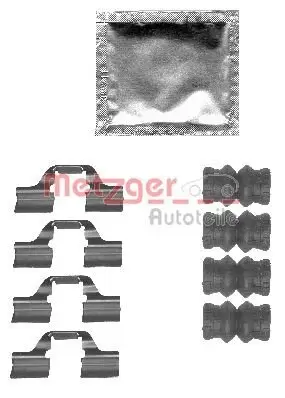 Zubehörsatz, Scheibenbremsbelag METZGER 109-1827 Bild Zubehörsatz, Scheibenbremsbelag METZGER 109-1827