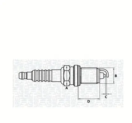 Zündkerze MAGNETI MARELLI 062000774304 Bild Zündkerze MAGNETI MARELLI 062000774304