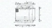 Kühler, Motorkühlung MAGNETI MARELLI 350213197200