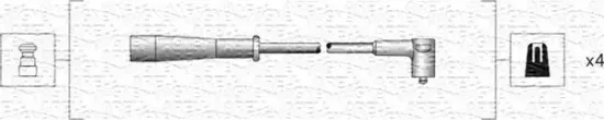 Zündleitungssatz MAGNETI MARELLI 941318111130 Bild Zündleitungssatz MAGNETI MARELLI 941318111130
