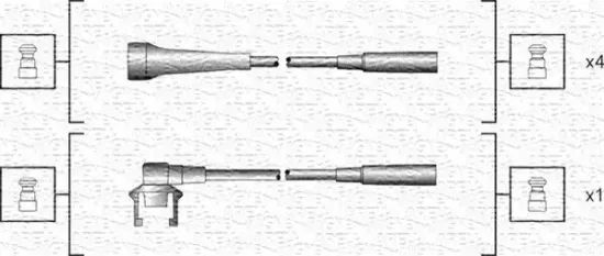 Zündleitungssatz MAGNETI MARELLI 941318111145 Bild Zündleitungssatz MAGNETI MARELLI 941318111145