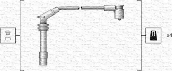 Zündleitungssatz MAGNETI MARELLI 941318111159 Bild Zündleitungssatz MAGNETI MARELLI 941318111159