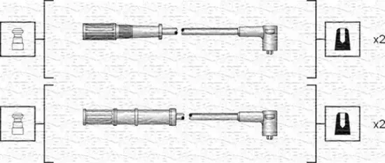 Zündleitungssatz MAGNETI MARELLI 941318111161 Bild Zündleitungssatz MAGNETI MARELLI 941318111161