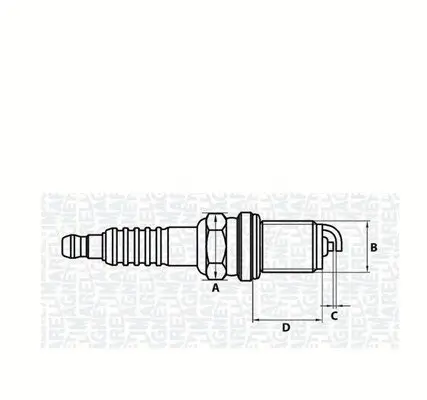 Zündkerze MAGNETI MARELLI 062000776304 Bild Zündkerze MAGNETI MARELLI 062000776304