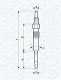 Glühkerze 5 V MAGNETI MARELLI 062900038304