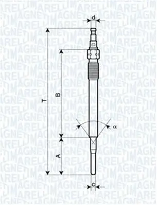 Glühkerze 4,4 V MAGNETI MARELLI 062900051304 Bild Glühkerze 4,4 V MAGNETI MARELLI 062900051304