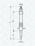 Glühkerze 11 V MAGNETI MARELLI 062900000304