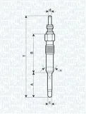 Glühkerze 11 V MAGNETI MARELLI 062900006304