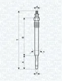 Glühkerze 11,5 V MAGNETI MARELLI 062900013304