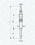 Glühkerze 11 V MAGNETI MARELLI 062900023304