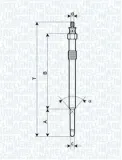 Glühkerze 11,5 V MAGNETI MARELLI 062900024304