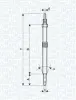 Glühkerze 11 V MAGNETI MARELLI 062900026304