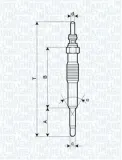 Glühkerze 11 V MAGNETI MARELLI 062900027304