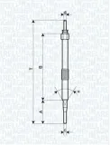 Glühkerze 11 V MAGNETI MARELLI 062900033304