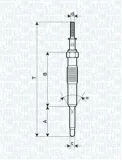 Glühkerze 11 V MAGNETI MARELLI 062900034304