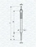 Glühkerze 11 V MAGNETI MARELLI 062900036304