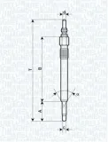 Glühkerze 11 V MAGNETI MARELLI 062900057304