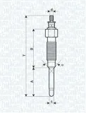 Glühkerze 11 V MAGNETI MARELLI 062900065304