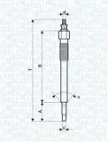 Glühkerze 11 V MAGNETI MARELLI 062900075304