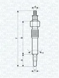 Glühkerze 11 V MAGNETI MARELLI 062583202304