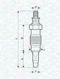 Glühkerze 11 V MAGNETI MARELLI 062900008304