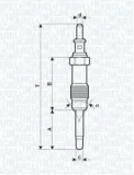 Glühkerze 11,5 V MAGNETI MARELLI 062900046304