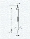 Glühkerze 11 V MAGNETI MARELLI 062900054304