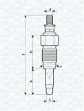 Glühkerze 11 V MAGNETI MARELLI 062900056304