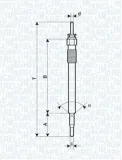 Glühkerze 4,4 V MAGNETI MARELLI 062900086304