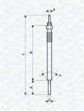 Glühkerze 11 V MAGNETI MARELLI 062900088304