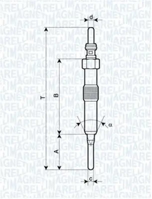 Glühkerze 4,4 V MAGNETI MARELLI 062900089304 Bild Glühkerze 4,4 V MAGNETI MARELLI 062900089304