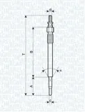 Glühkerze 11 V MAGNETI MARELLI 062900022304