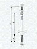 Glühkerze 11 V MAGNETI MARELLI 062900047304