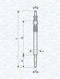 Glühkerze 11 V MAGNETI MARELLI 062900048304