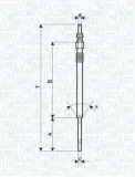 Glühkerze 11 V MAGNETI MARELLI 062900060304