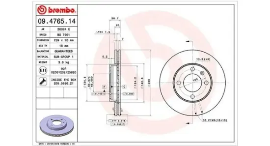 Bremsscheibe MAGNETI MARELLI 360406000900 Bild Bremsscheibe MAGNETI MARELLI 360406000900