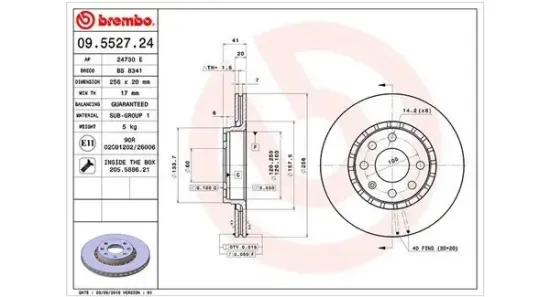 Bremsscheibe Vorderachse MAGNETI MARELLI 360406008100 Bild Bremsscheibe Vorderachse MAGNETI MARELLI 360406008100