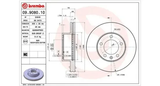 Bremsscheibe MAGNETI MARELLI 360406008900 Bild Bremsscheibe MAGNETI MARELLI 360406008900