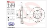 Bremsscheibe Vorderachse MAGNETI MARELLI 360406009100