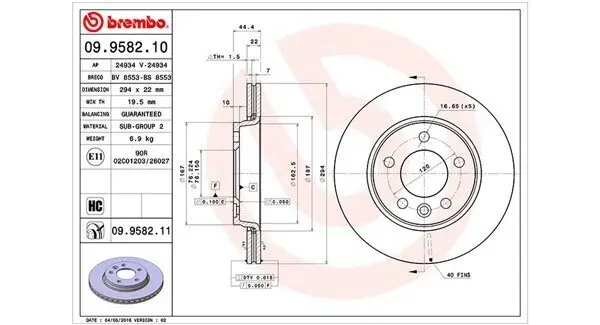 Bremsscheibe MAGNETI MARELLI 360406009500