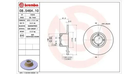 Bremsscheibe MAGNETI MARELLI 360406014000 Bild Bremsscheibe MAGNETI MARELLI 360406014000