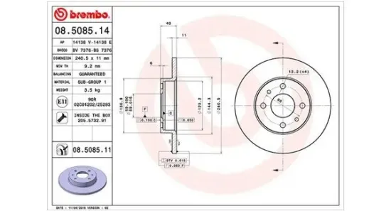 Bremsscheibe MAGNETI MARELLI 360406021600 Bild Bremsscheibe MAGNETI MARELLI 360406021600