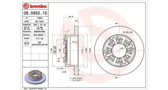 Bremsscheibe MAGNETI MARELLI 360406022900 Bild Bremsscheibe MAGNETI MARELLI 360406022900