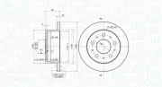 Bremsscheibe MAGNETI MARELLI 360406023600