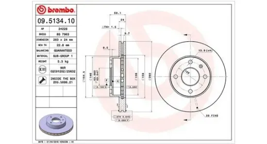 Bremsscheibe Vorderachse MAGNETI MARELLI 360406024900 Bild Bremsscheibe Vorderachse MAGNETI MARELLI 360406024900