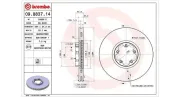 Bremsscheibe Vorderachse MAGNETI MARELLI 360406026300