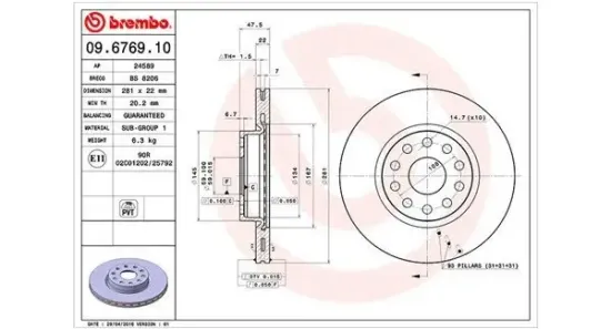 Bremsscheibe MAGNETI MARELLI 360406029000 Bild Bremsscheibe MAGNETI MARELLI 360406029000