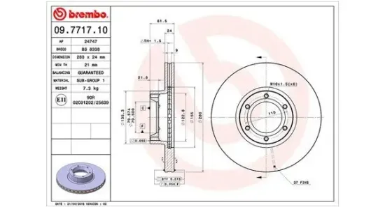 Bremsscheibe MAGNETI MARELLI 360406044200 Bild Bremsscheibe MAGNETI MARELLI 360406044200