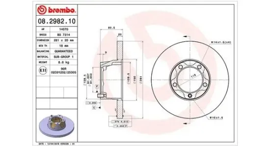 Bremsscheibe Vorderachse MAGNETI MARELLI 360406048000 Bild Bremsscheibe Vorderachse MAGNETI MARELLI 360406048000