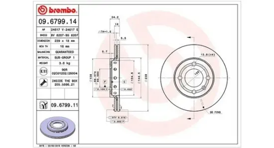 Bremsscheibe Vorderachse MAGNETI MARELLI 360406048900 Bild Bremsscheibe Vorderachse MAGNETI MARELLI 360406048900